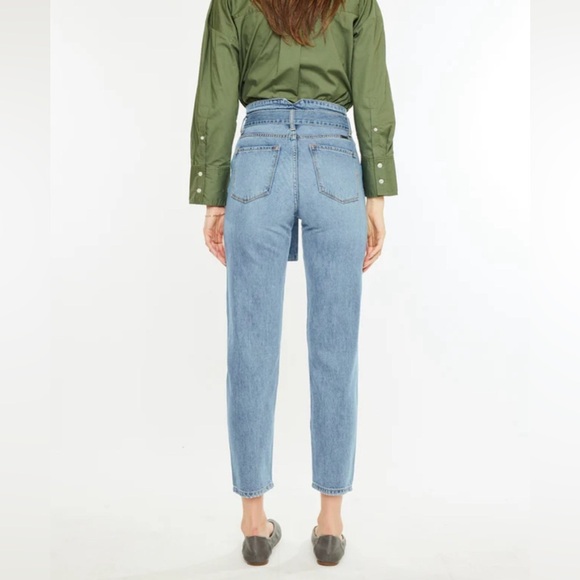 KANCAN Blossom Ultra High Rise Belted Mom Jeans - Picture 8 of 16